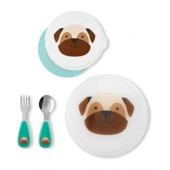 Set pentru pranz Skip Hop - Catelus Pug Set pentru pranz Skip Hop - Catelus Pug