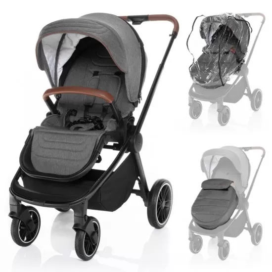 Carucior reversibil Zopa Move Iron Grey/Black Carucior reversibil Zopa Move Iron Grey/Black