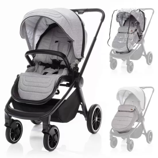 Carucior reversibil Zopa Move Silver Grey/Black Carucior reversibil Zopa Move Silver Grey/Black
