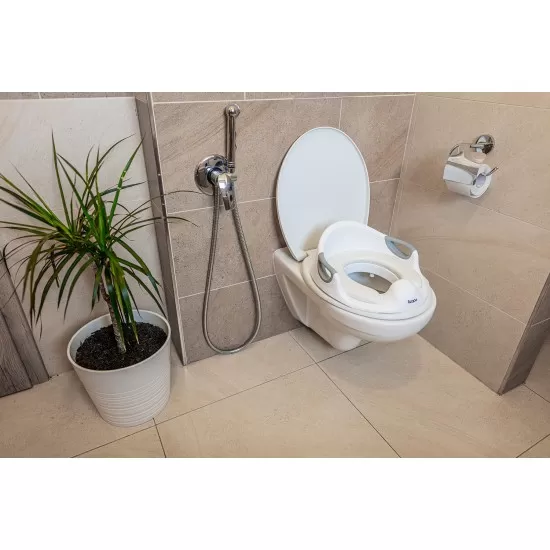 Reductor anatomic pentru toaleta, colac inclus Coach Dove Grey Zopa Reductor anatomic pentru toaleta, colac inclus Coach Dove Grey Zopa