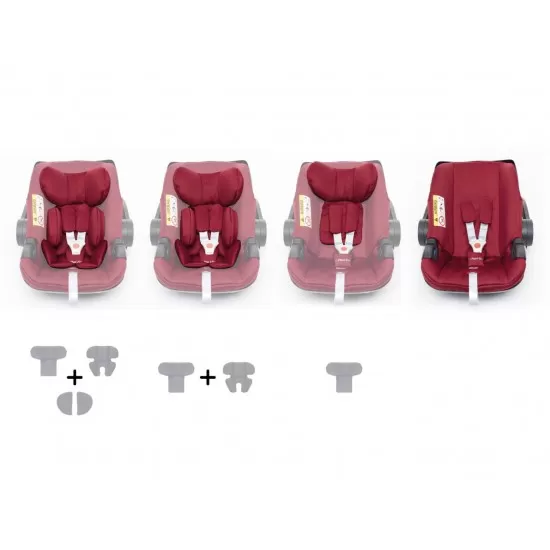 Scoica auto i-size Zopa X1 Plus Bordo Red nastere - 80 cm Scoica auto i-size Zopa X1 Plus Bordo Red nastere - 80 cm