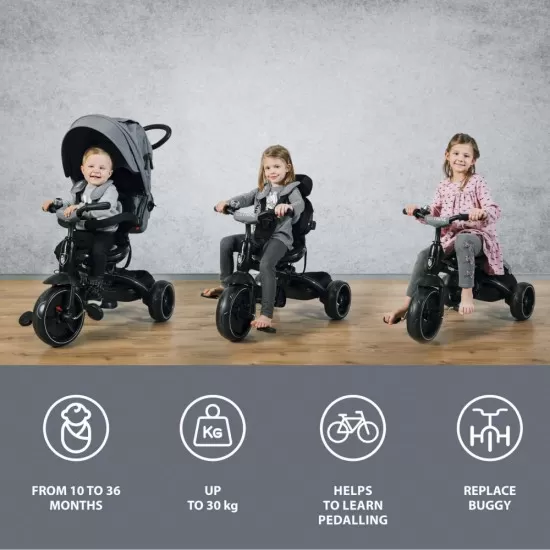Tricicleta 6 moduri de utilizare Zopa Citi Trike Curry Yellow