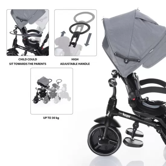 Tricicleta 6 moduri de utilizare Zopa Citi Trike Curry Yellow