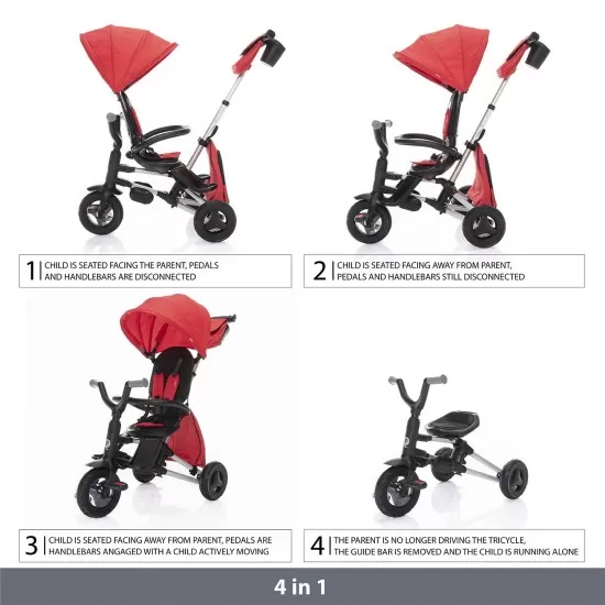 Tricicleta pliabila Nova Red Zopa