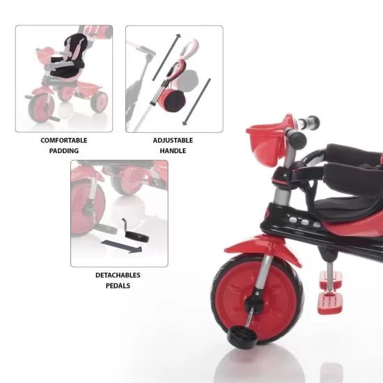 Tricicleta reglabila ZooGo Cow Zopa