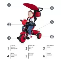 Tricicleta reglabila ZooGo Ladybug Zopa