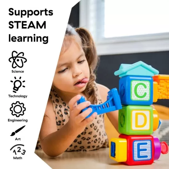 Blocuri magnetice de activitati Bridge & Learn Baby Einstein 15 piese Blocuri magnetice de activitati Bridge & Learn Baby Einstein 15 piese