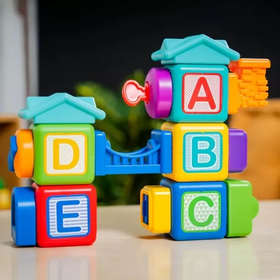 Blocuri magnetice de activitati Bridge & Learn Baby Einstein 15 piese Blocuri magnetice de activitati Bridge & Learn Baby Einstein 15 piese