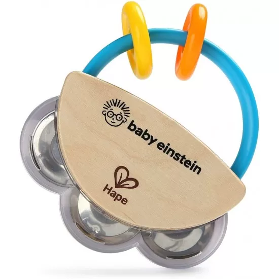 Jucarie mini tamburina din lemn Baby Einstein Jucarie mini tamburina din lemn Baby Einstein