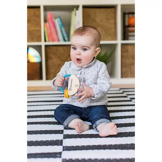 Jucarie mini tamburina din lemn Baby Einstein Jucarie mini tamburina din lemn Baby Einstein