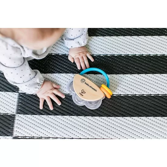 Jucarie mini tamburina din lemn Baby Einstein Jucarie mini tamburina din lemn Baby Einstein