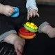 Jucarie multisenzoriala si de dentitie Stacking Teether Baby Einstein Jucarie multisenzoriala si de dentitie Stacking Teether Baby Einstein