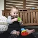 Jucarie multisenzoriala si de dentitie Stacking Teether Baby Einstein Jucarie multisenzoriala si de dentitie Stacking Teether Baby Einstein