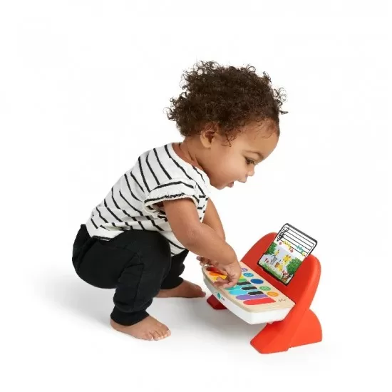 Jucarie muzicala de lemn Cal’s First Melodies Magic Touch Piano Baby Einstein