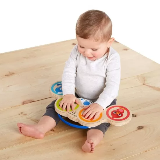 Jucarie muzicala de lemn Hape Magic Touch Drum Baby Einstein Jucarie muzicala de lemn Hape Magic Touch Drum Baby Einstein