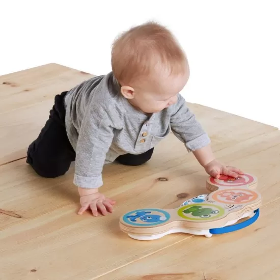 Jucarie muzicala de lemn Hape Magic Touch Drum Baby Einstein Jucarie muzicala de lemn Hape Magic Touch Drum Baby Einstein