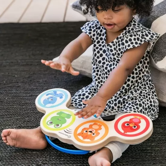 Jucarie muzicala de lemn Hape Magic Touch Drum Baby Einstein Jucarie muzicala de lemn Hape Magic Touch Drum Baby Einstein