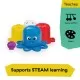 Set de pahare senzoriale pentru stivuire si scurgere Ocean Explorers Opuss Baby Einstein