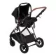Carucior 3 in 1 Air Halime black – cadru Black BabyGo Carucior 3 in 1 Air Halime black – cadru Black BabyGo