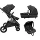 Carucior 3 in 1 Air Halime black – cadru Black BabyGo Carucior 3 in 1 Air Halime black – cadru Black BabyGo