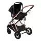 Carucior 3 in 1 Air Halime black – cadru Gold BabyGo Carucior 3 in 1 Air Halime black – cadru Gold BabyGo