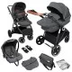 Carucior 3 in 1 Halime – cadru Black BabyGo Carucior 3 in 1 Halime – cadru Black BabyGo