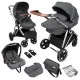 Carucior 3 in 1 Halime – cadru Silver BabyGo Carucior 3 in 1 Halime – cadru Silver BabyGo