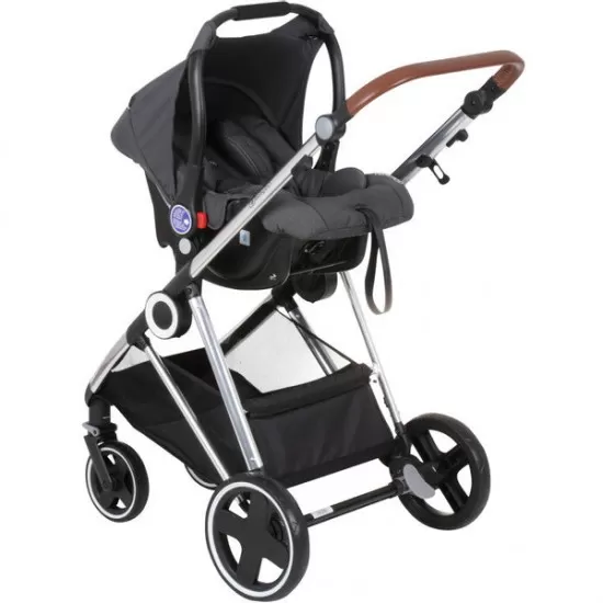 Carucior 3 in 1 Halime – cadru Silver BabyGo Carucior 3 in 1 Halime – cadru Silver BabyGo