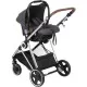 Carucior 3 in 1 Halime – cadru Silver BabyGo Carucior 3 in 1 Halime – cadru Silver BabyGo