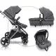Carucior 3 in 1 Halime – cadru Silver BabyGo Carucior 3 in 1 Halime – cadru Silver BabyGo