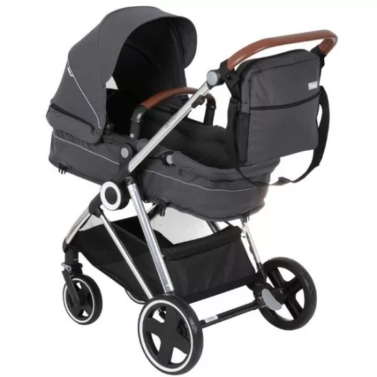 Carucior 3 in 1 Halime – cadru Silver BabyGo Carucior 3 in 1 Halime – cadru Silver BabyGo