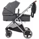 Carucior 3 in 1 Halime – cadru Silver BabyGo Carucior 3 in 1 Halime – cadru Silver BabyGo