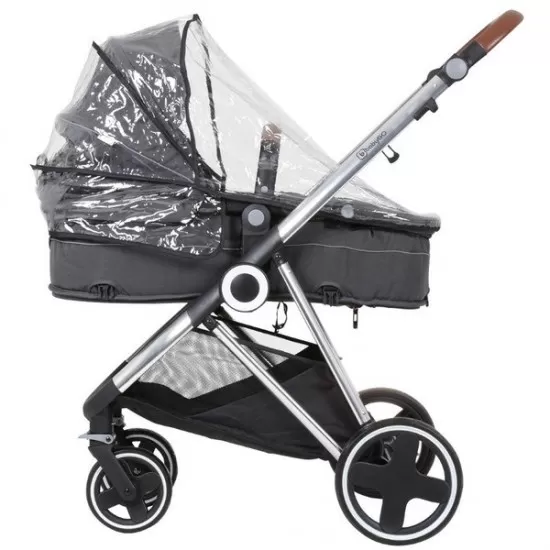 Carucior 3 in 1 Halime – cadru Silver BabyGo Carucior 3 in 1 Halime – cadru Silver BabyGo