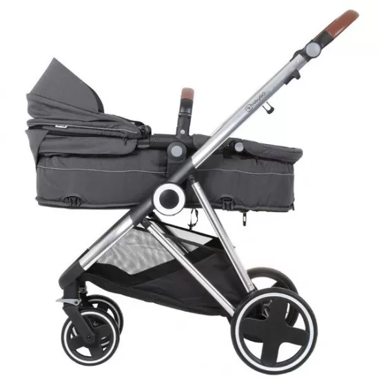 Carucior 3 in 1 Halime – cadru Silver BabyGo Carucior 3 in 1 Halime – cadru Silver BabyGo