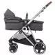 Carucior 3 in 1 Halime – cadru Silver BabyGo Carucior 3 in 1 Halime – cadru Silver BabyGo