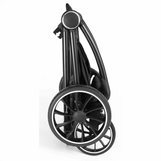 Carucior 3 in 1 BabyGo Harmony Grey cu maner reglabil pe inaltime, cadru Black Carucior 3 in 1 BabyGo Harmony Grey cu maner reglabil pe inaltime, cadru Black