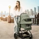 Carucior 3 in 1 BabyGo Harmony Grey cu maner reglabil pe inaltime, cadru Black Carucior 3 in 1 BabyGo Harmony Grey cu maner reglabil pe inaltime, cadru Black