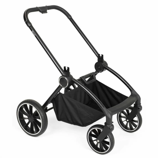 Carucior 3 in 1 BabyGo Harmony Grey cu maner reglabil pe inaltime, cadru Black Carucior 3 in 1 BabyGo Harmony Grey cu maner reglabil pe inaltime, cadru Black
