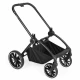 Carucior 3 in 1 BabyGo Harmony Grey cu maner reglabil pe inaltime, cadru Black Carucior 3 in 1 BabyGo Harmony Grey cu maner reglabil pe inaltime, cadru Black