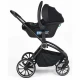Carucior 3 in 1 BabyGo Harmony Grey cu maner reglabil pe inaltime, cadru Black Carucior 3 in 1 BabyGo Harmony Grey cu maner reglabil pe inaltime, cadru Black