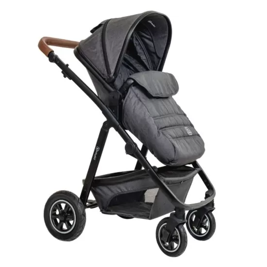Carucior 3 in 1 Simplex Grey Melange BabyGo Carucior 3 in 1 Simplex Grey Melange BabyGo