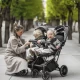 BabyGo - Carucior pliabil pentru gemeni GoTwice, Green BabyGo - Carucior pliabil pentru gemeni GoTwice, Green