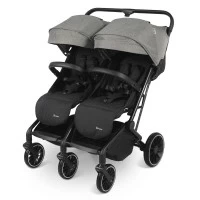 Carucior pliabil pentru gemeni GoTwice BabyGo Grey