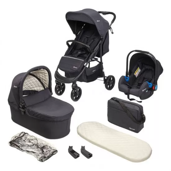 Carucior Style 3 in 1 Black BabyGo Carucior Style 3 in 1 Black BabyGo