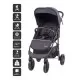 Carucior Style 3 in 1 Black BabyGo Carucior Style 3 in 1 Black BabyGo