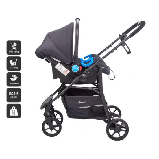Carucior Style 3 in 1 Black BabyGo Carucior Style 3 in 1 Black BabyGo