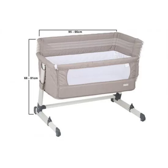 Patut co-sleeper 2 in 1 Together Beige BabyGo Patut co-sleeper 2 in 1 Together Beige BabyGo