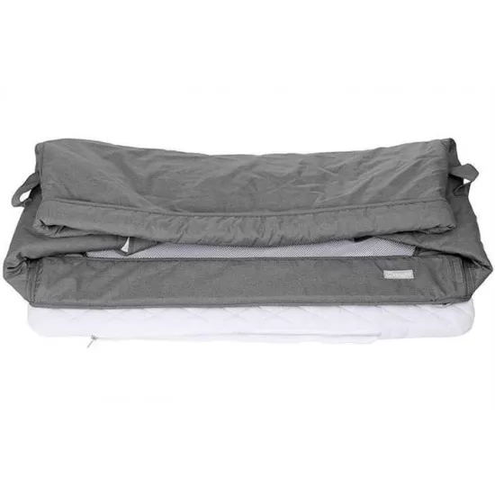 Patut co-sleeper 2 in 1 Together Grey BabyGo Patut co-sleeper 2 in 1 Together Grey BabyGo