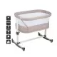 Patut co-sleeper Vivaldi Beige BabyGo Patut co-sleeper Vivaldi Beige BabyGo