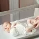 Patut cu cadru din Lemn Goodnight Beige BabyGo Patut cu cadru din Lemn Goodnight Beige BabyGo